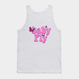 Baby Fly pink butterfly Tank Top